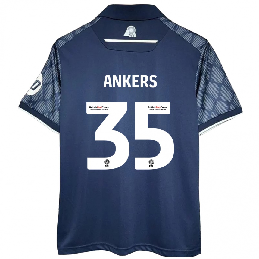 Kids Football Chloe Ankers #35 Black Away Jersey 2024/25 T-Shirt Australia