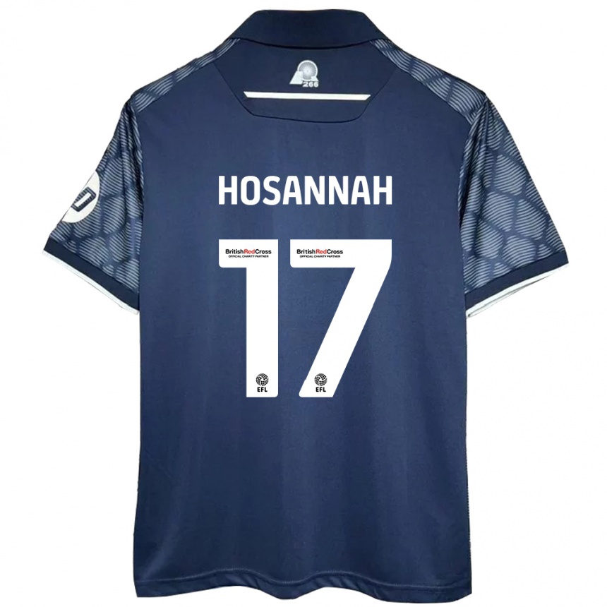 Kids Football Bryce Hosannah #17 Black Away Jersey 2024/25 T-Shirt Australia