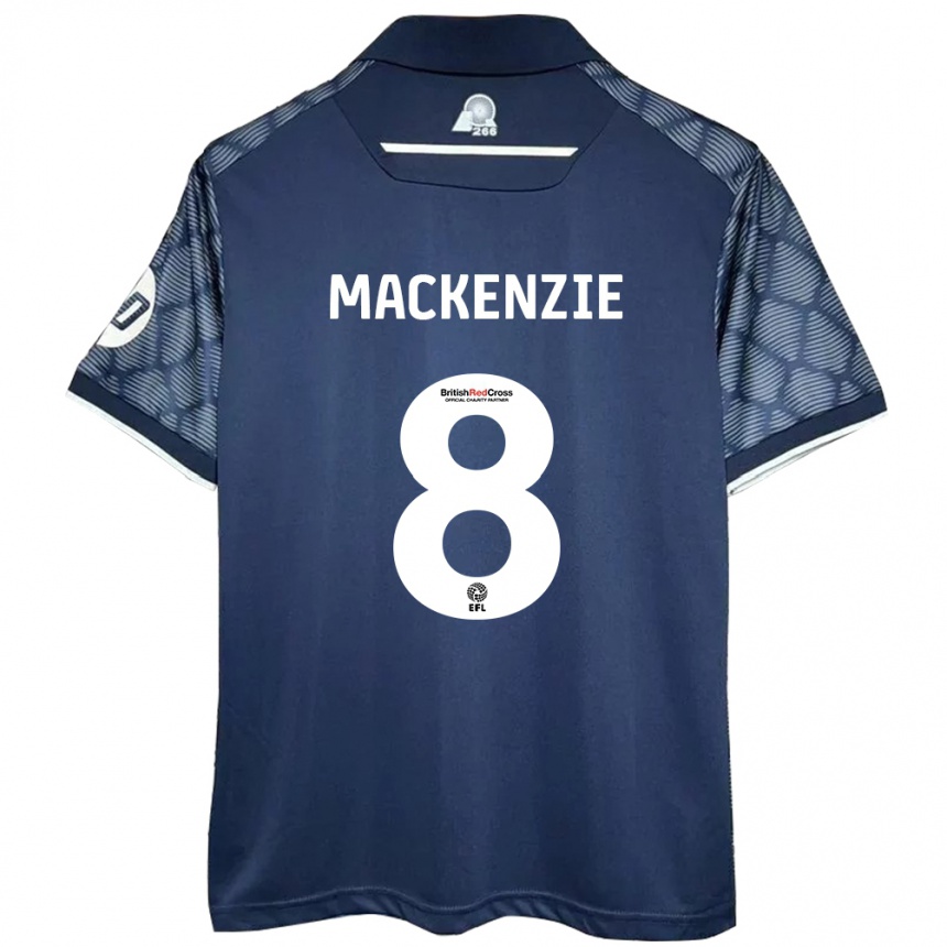 Kids Football Libby Mackenzie #8 Black Away Jersey 2024/25 T-Shirt Australia