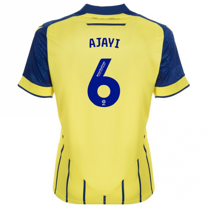 Kids Football Semi Ajayi #6 Yellow Blue Away Jersey 2024/25 T-Shirt Australia