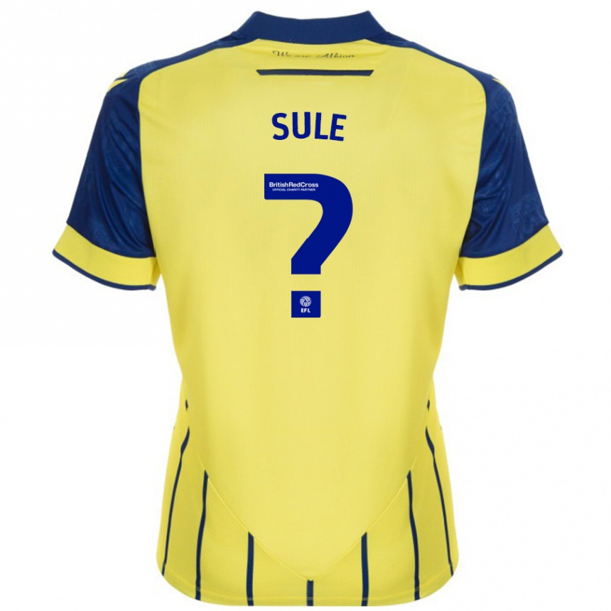 Kids Football Eseosa Sule #0 Yellow Blue Away Jersey 2024/25 T-Shirt Australia