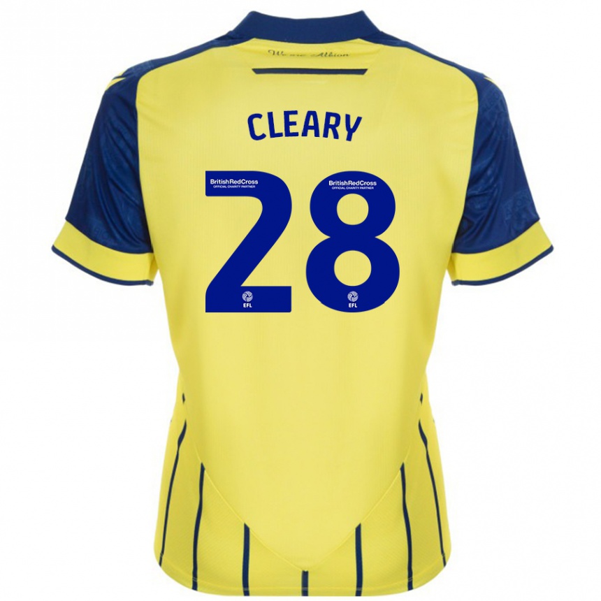 Kids Football Reyes Cleary #28 Yellow Blue Away Jersey 2024/25 T-Shirt Australia