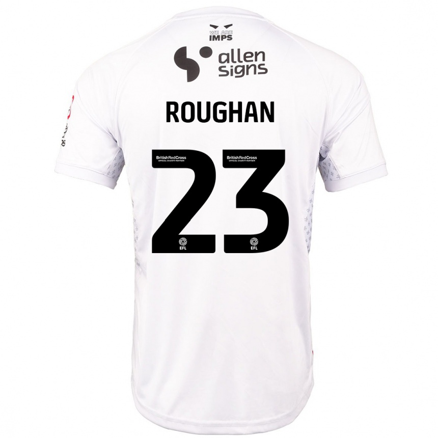 Kids Football Sean Roughan #23 Red White Away Jersey 2024/25 T-Shirt Australia