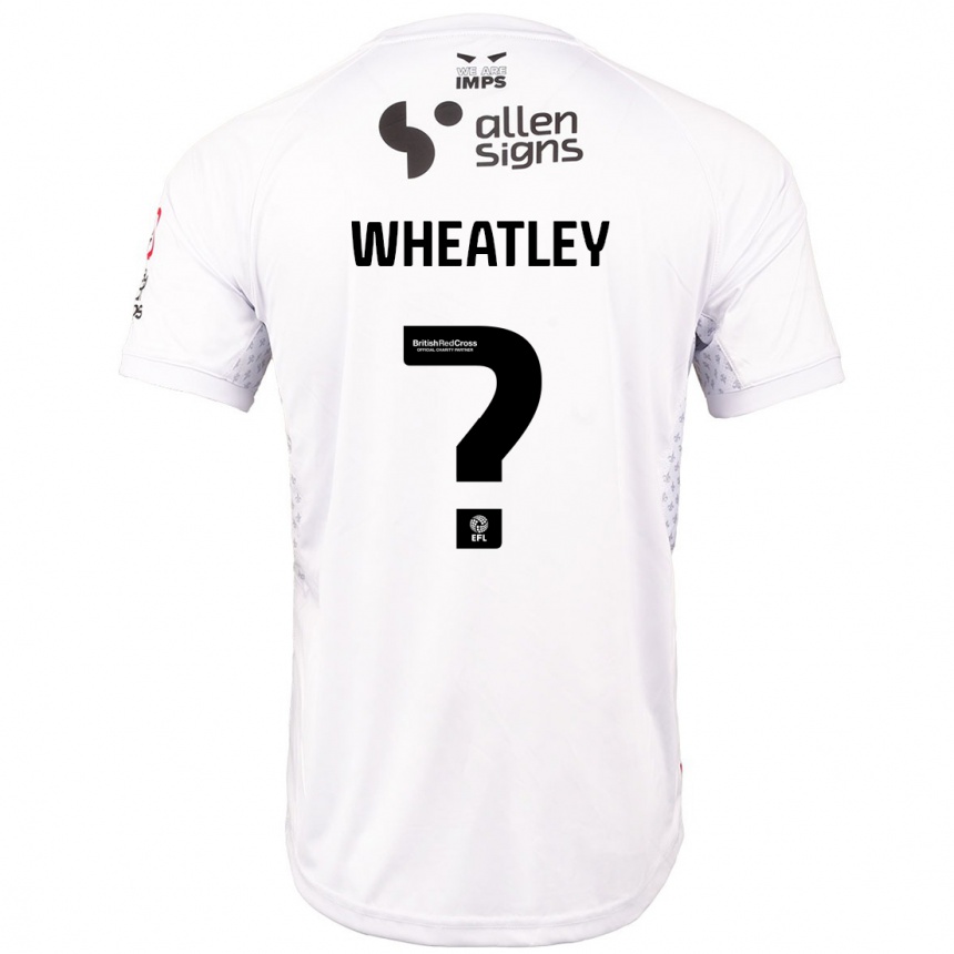 Kids Football Kyrell Wheatley #0 Red White Away Jersey 2024/25 T-Shirt Australia