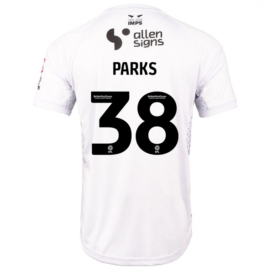 Kids Football Charlie Parks #38 Red White Away Jersey 2024/25 T-Shirt Australia