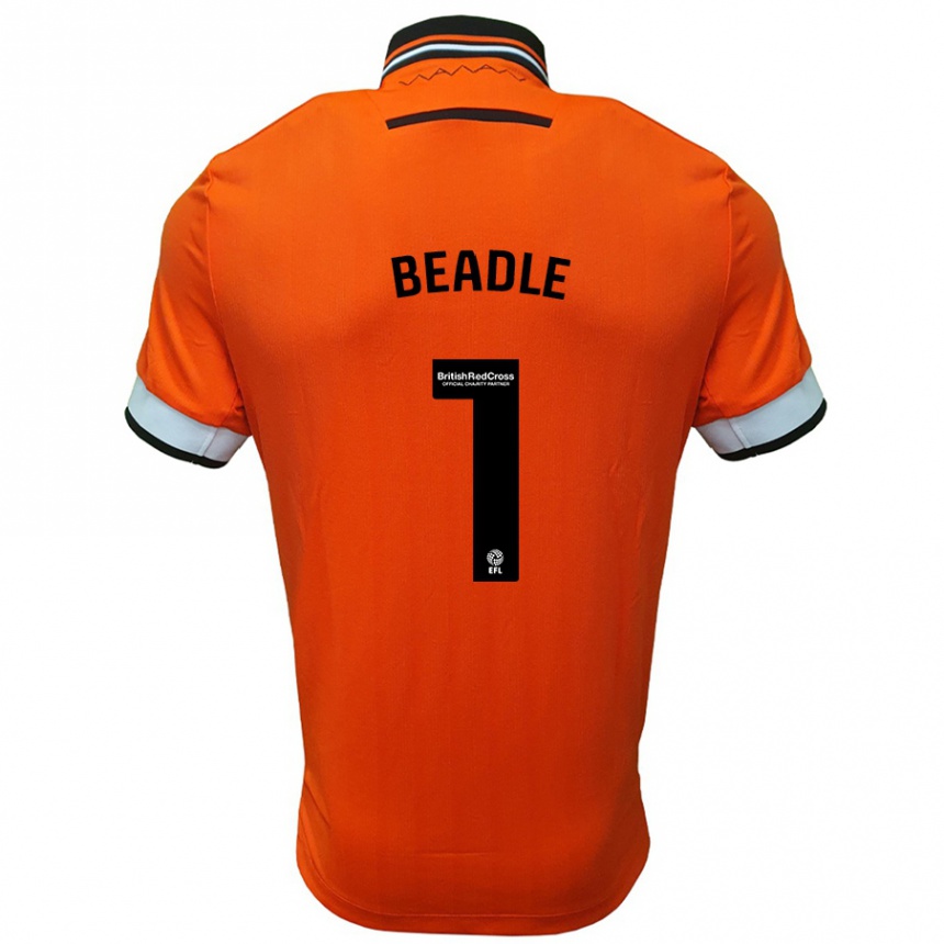 Kids Football James Beadle #1 Orange White Away Jersey 2024/25 T-Shirt Australia