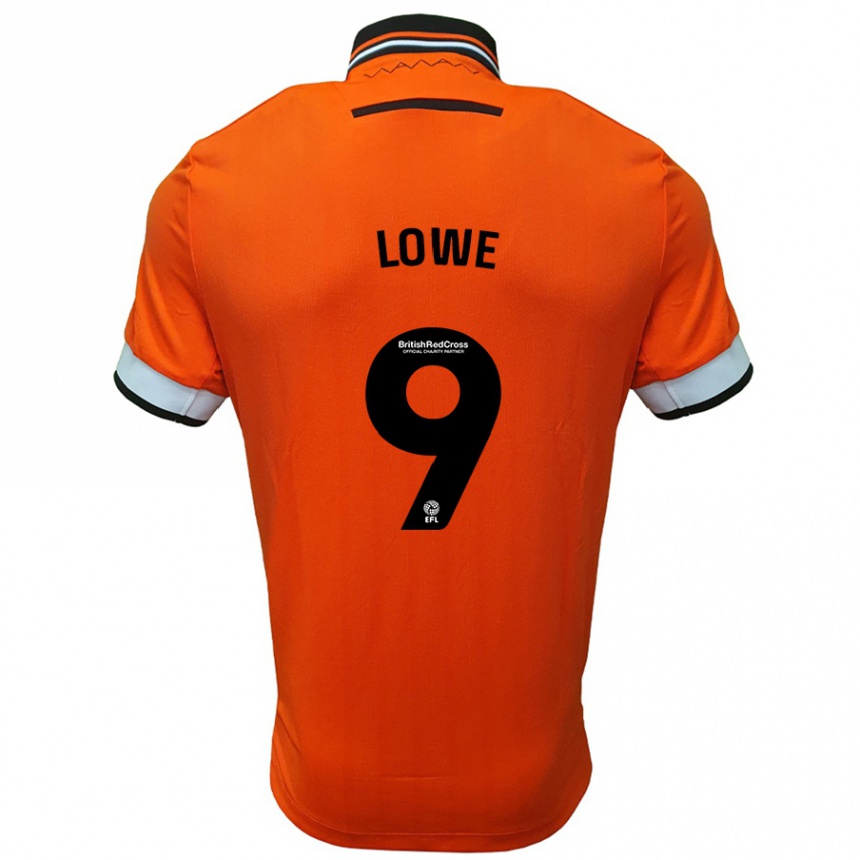 Kids Football Jamal Lowe #9 Orange White Away Jersey 2024/25 T-Shirt Australia