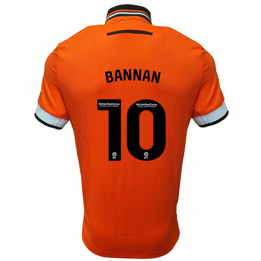 Kids Football Barry Bannan #10 Orange White Away Jersey 2024/25 T-Shirt Australia