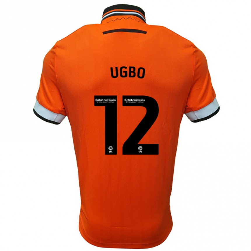 Kids Football Iké Ugbo #12 Orange White Away Jersey 2024/25 T-Shirt Australia