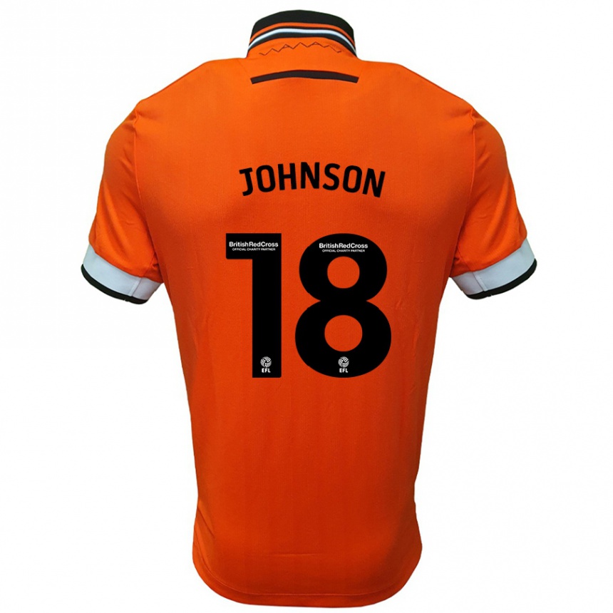 Kids Football Marvin Johnson #18 Orange White Away Jersey 2024/25 T-Shirt Australia