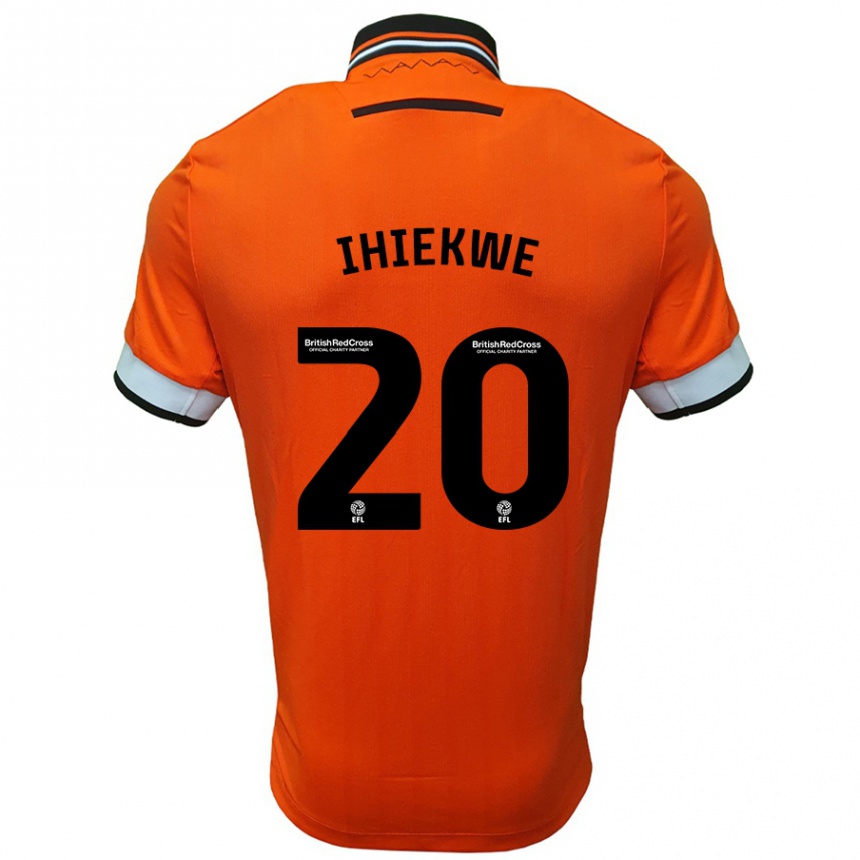 Kids Football Michael Ihiekwe #20 Orange White Away Jersey 2024/25 T-Shirt Australia