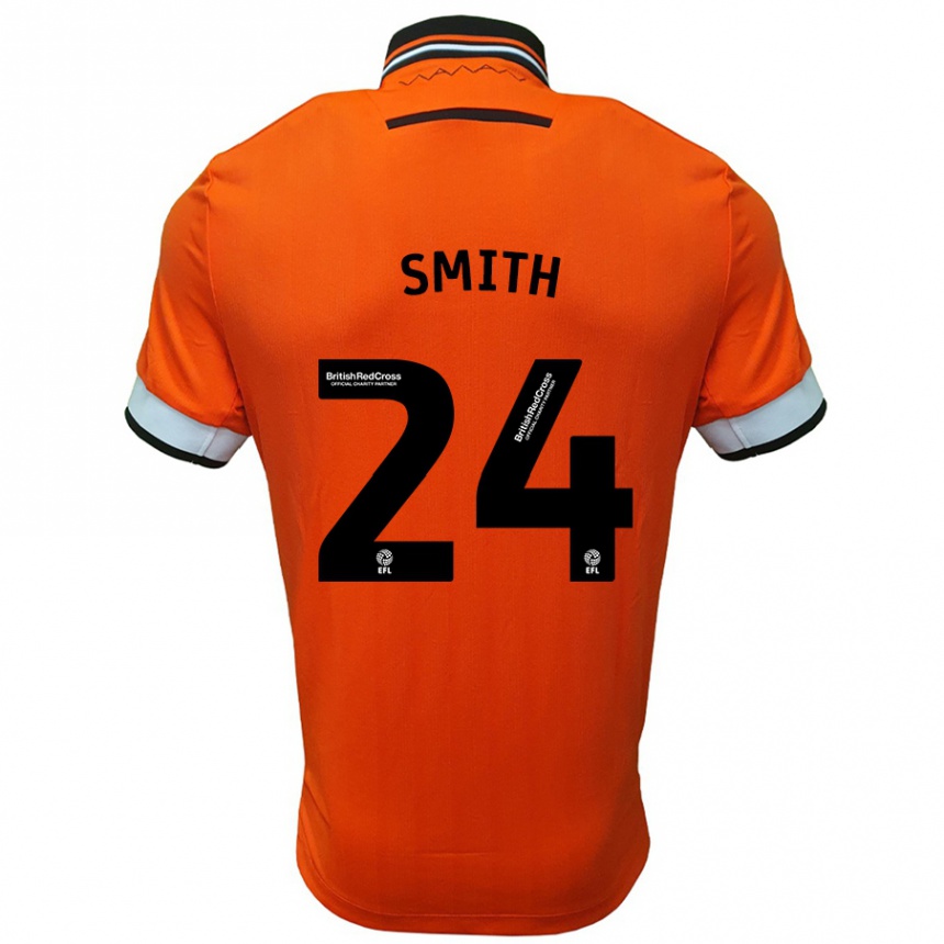 Kids Football Michael Smith #24 Orange White Away Jersey 2024/25 T-Shirt Australia