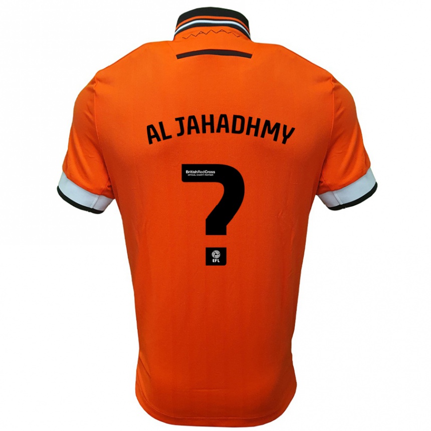 Kids Football Murtadha Al-Jahadhmy #0 Orange White Away Jersey 2024/25 T-Shirt Australia