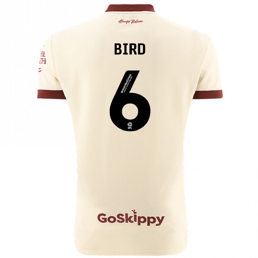 Kids Football Max Bird #6 Cream White Away Jersey 2024/25 T-Shirt Australia