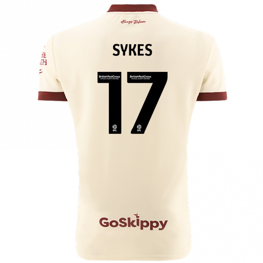 Kids Football Mark Sykes #17 Cream White Away Jersey 2024/25 T-Shirt Australia