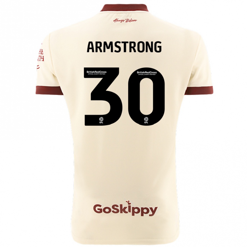 Kids Football Sinclair Armstrong #30 Cream White Away Jersey 2024/25 T-Shirt Australia