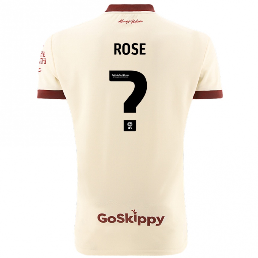 Kids Football Marley Rose #0 Cream White Away Jersey 2024/25 T-Shirt Australia