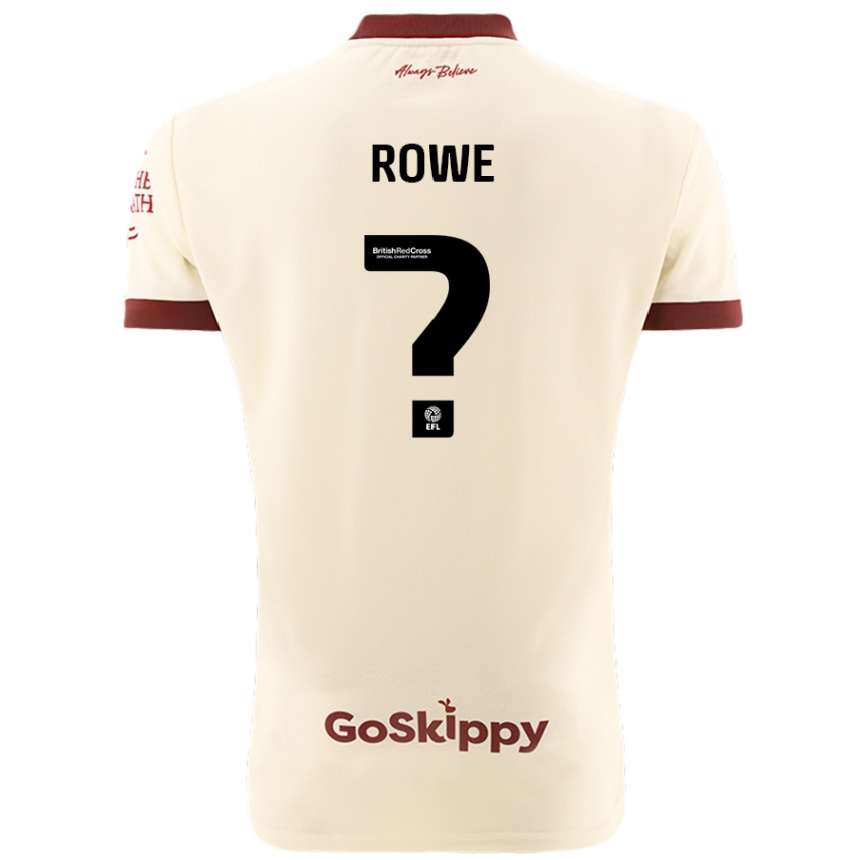 Kids Football Romani Rowe #0 Cream White Away Jersey 2024/25 T-Shirt Australia