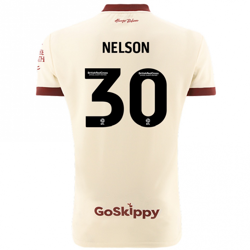 Kids Football Raekwon Nelson #30 Cream White Away Jersey 2024/25 T-Shirt Australia