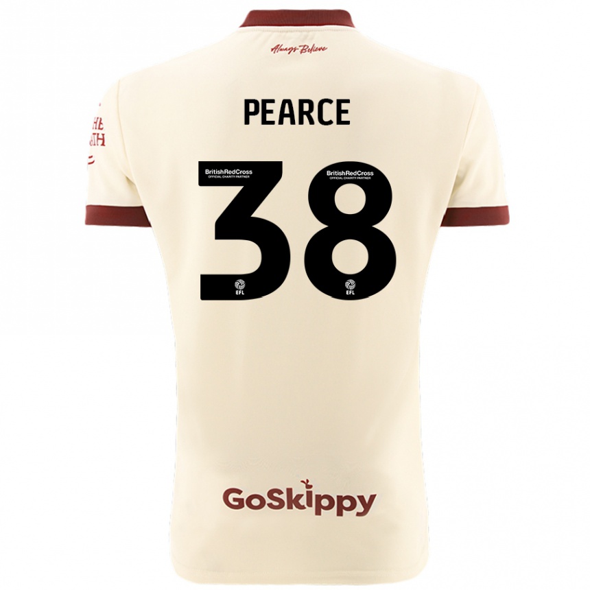 Kids Football Manon Pearce #38 Cream White Away Jersey 2024/25 T-Shirt Australia