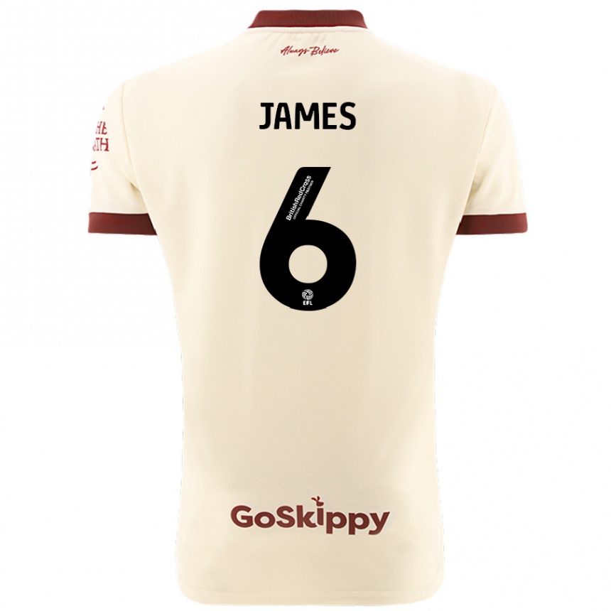 Kids Football Matty James #6 Cream White Away Jersey 2024/25 T-Shirt Australia