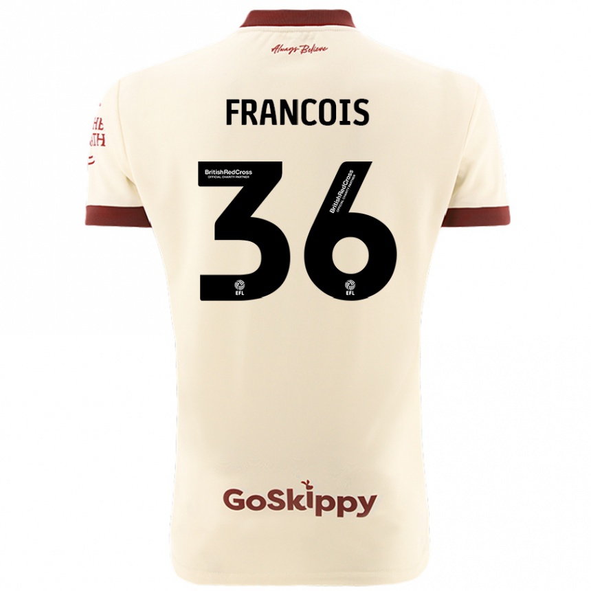 Kids Football Marlee Francois #36 Cream White Away Jersey 2024/25 T-Shirt Australia