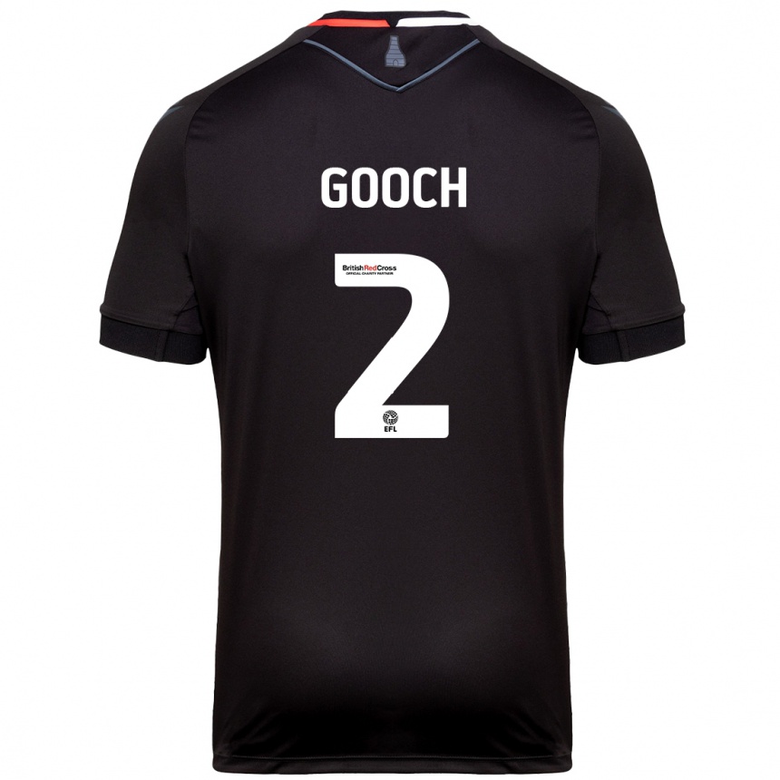 Kids Football Lynden Gooch #2 Black Away Jersey 2024/25 T-Shirt Australia