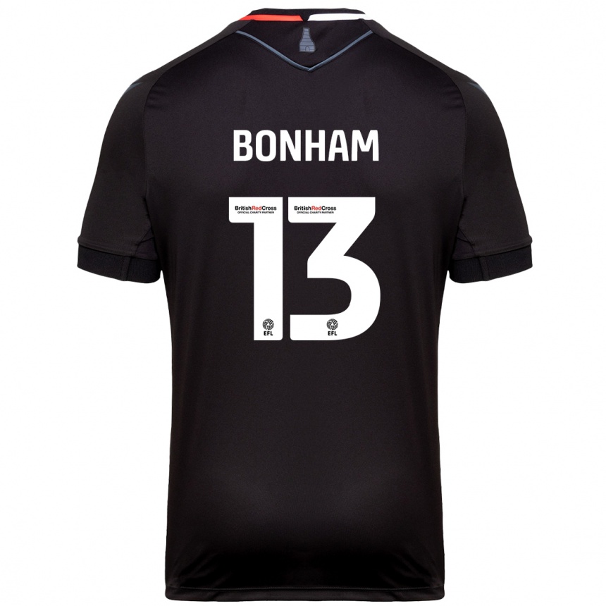 Kids Football Jack Bonham #13 Black Away Jersey 2024/25 T-Shirt Australia