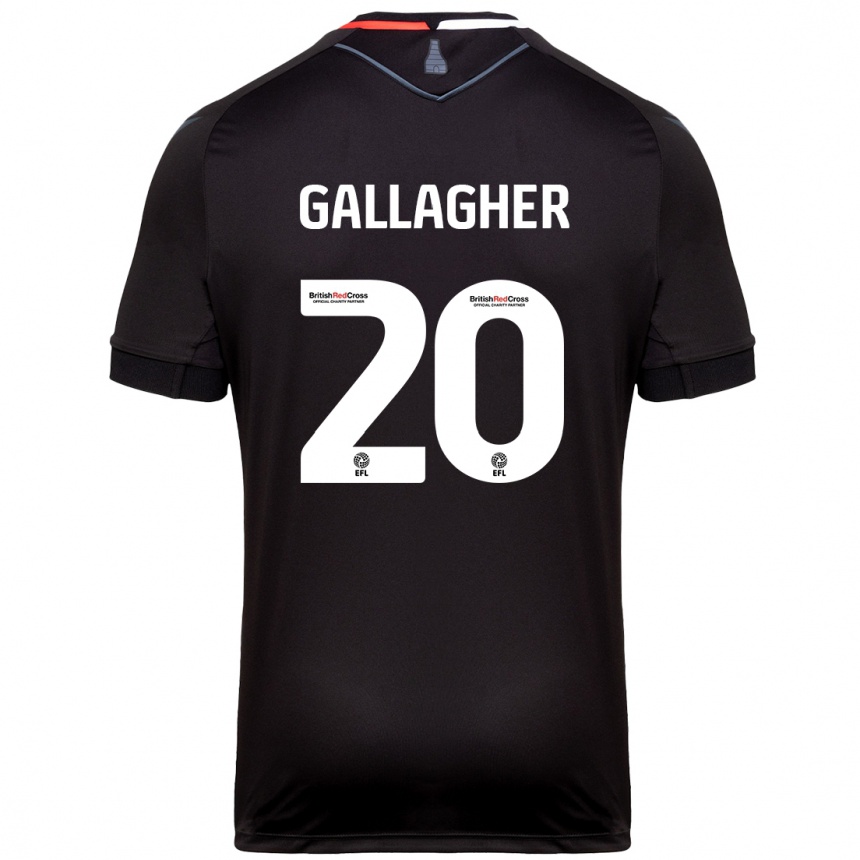 Kids Football Sam Gallagher #20 Black Away Jersey 2024/25 T-Shirt Australia