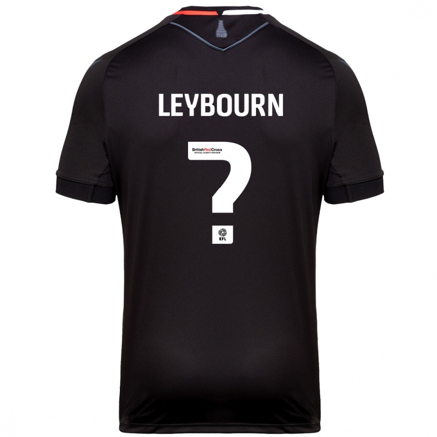 Kids Football Charlie Leybourn #0 Black Away Jersey 2024/25 T-Shirt Australia