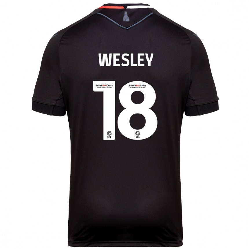 Kids Football Wesley Moraes #18 Black Away Jersey 2024/25 T-Shirt Australia