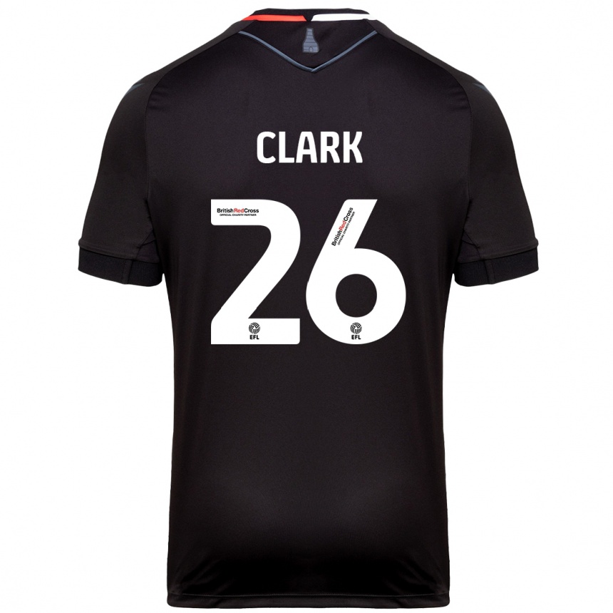 Kids Football Ciaran Clark #26 Black Away Jersey 2024/25 T-Shirt Australia