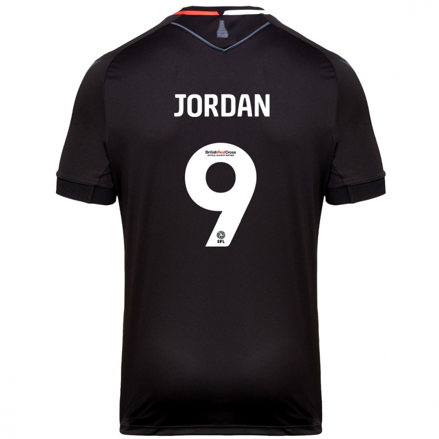 Kids Football Saffron Jordan #9 Black Away Jersey 2024/25 T-Shirt Australia