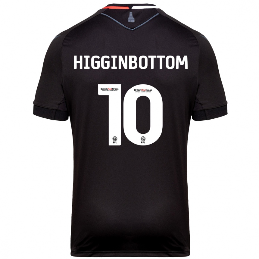 Kids Football Alice Higginbottom #10 Black Away Jersey 2024/25 T-Shirt Australia