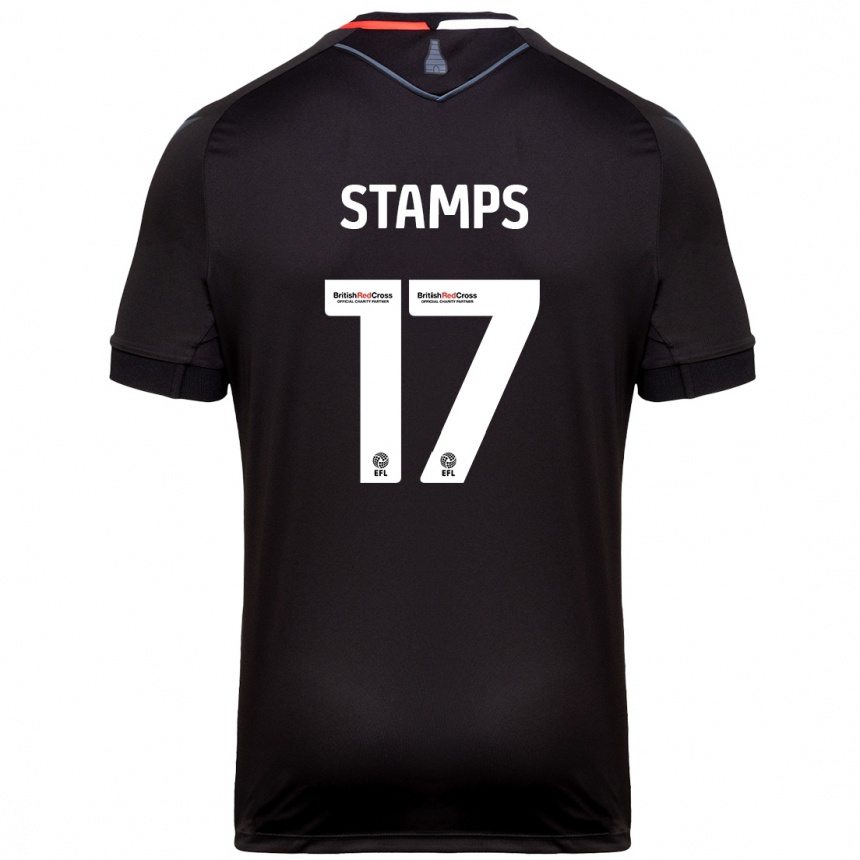 Kids Football Shannon Stamps #17 Black Away Jersey 2024/25 T-Shirt Australia