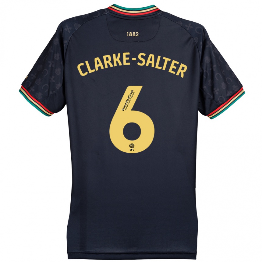 Kids Football Jake Clarke-Salter #6 Dark Navy Blue Away Jersey 2024/25 T-Shirt Australia