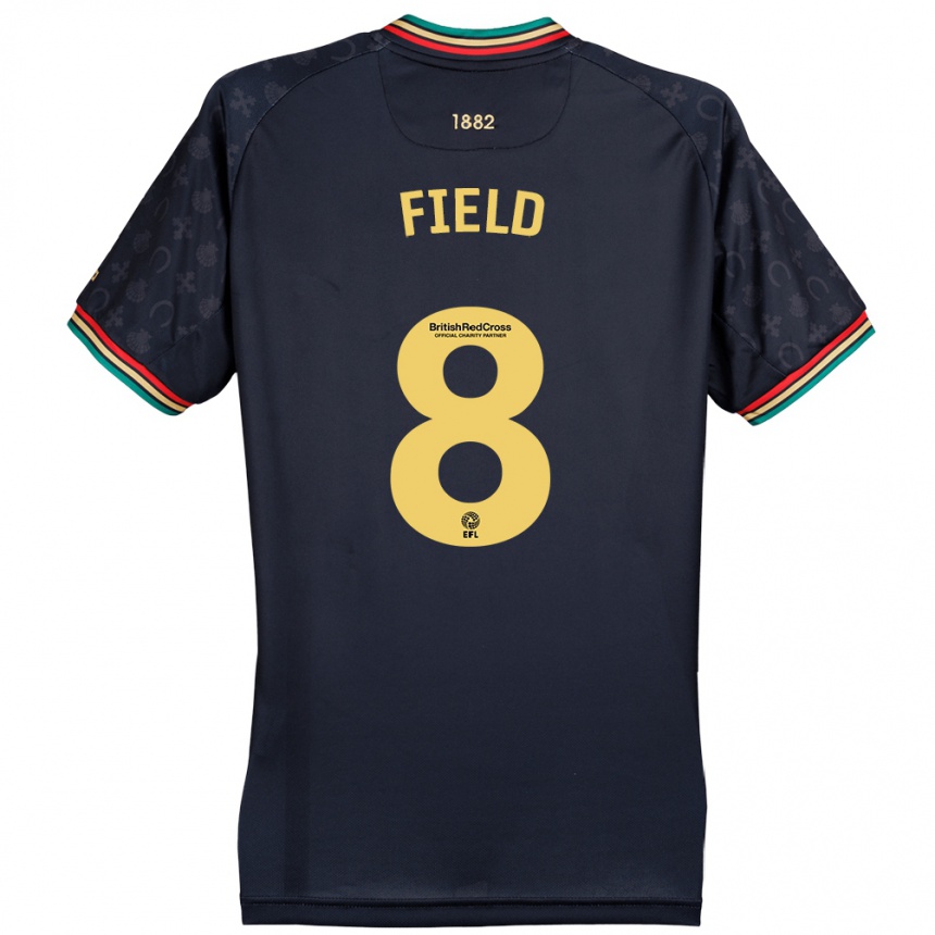 Kids Football Sam Field #8 Dark Navy Blue Away Jersey 2024/25 T-Shirt Australia