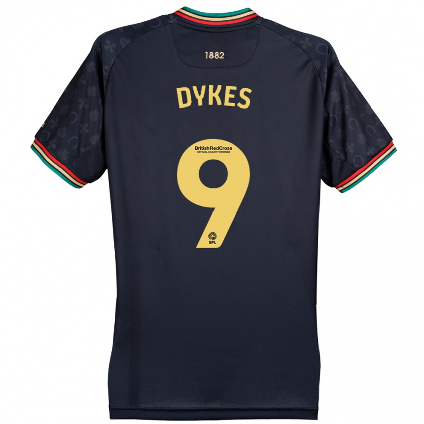 Kids Football Lyndon Dykes #9 Dark Navy Blue Away Jersey 2024/25 T-Shirt Australia