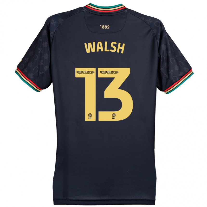 Kids Football Joe Walsh #13 Dark Navy Blue Away Jersey 2024/25 T-Shirt Australia