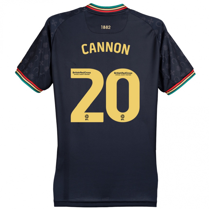 Kids Football Reggie Cannon #20 Dark Navy Blue Away Jersey 2024/25 T-Shirt Australia