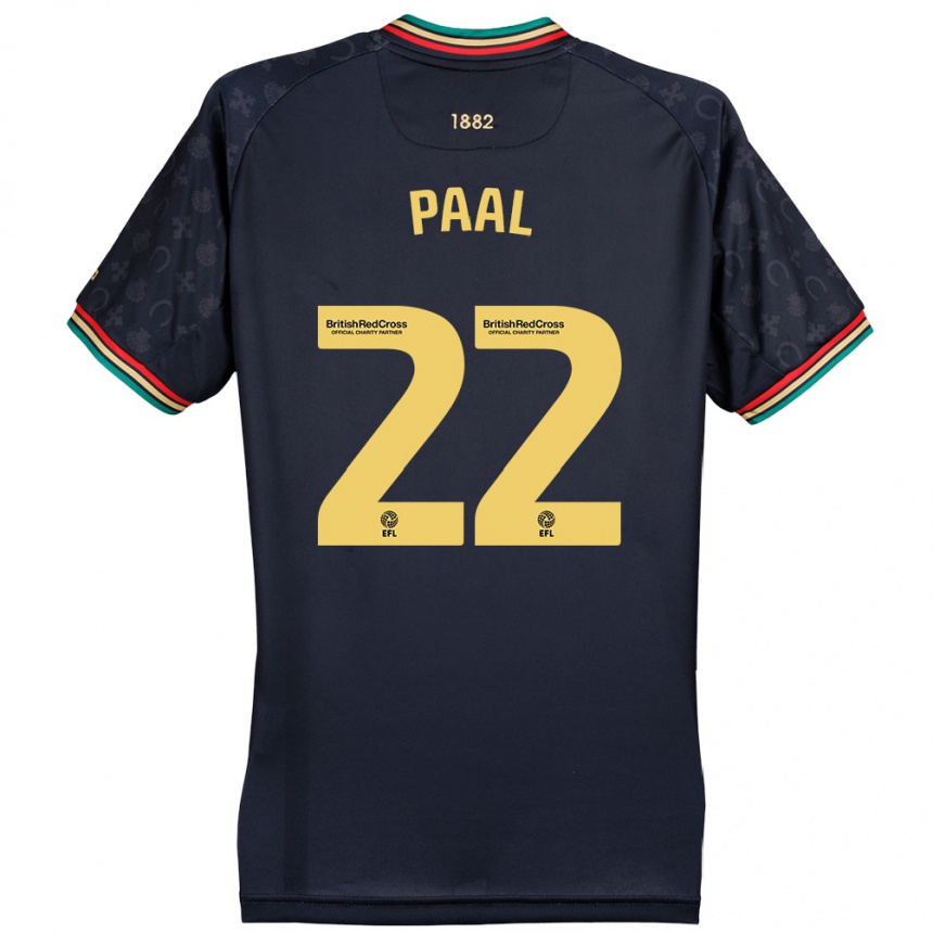 Kids Football Kenneth Paal #22 Dark Navy Blue Away Jersey 2024/25 T-Shirt Australia