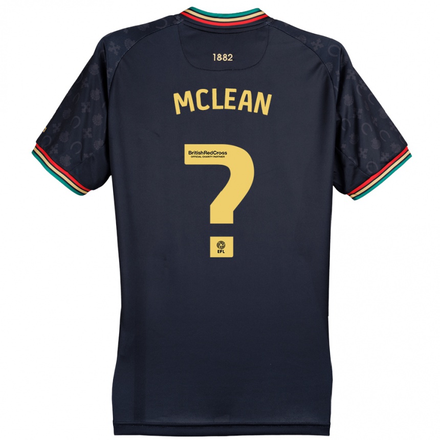 Kids Football Mason Mclean #0 Dark Navy Blue Away Jersey 2024/25 T-Shirt Australia