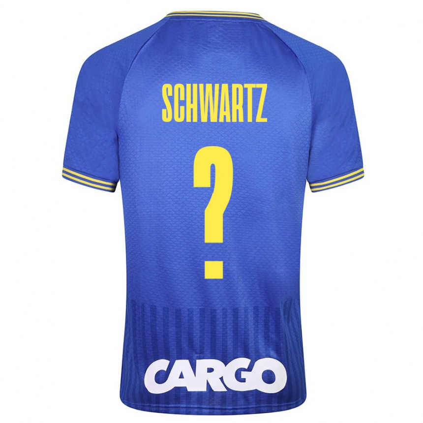 Kids Football Noam Schwartz #0 White Away Jersey 2024/25 T-Shirt Australia