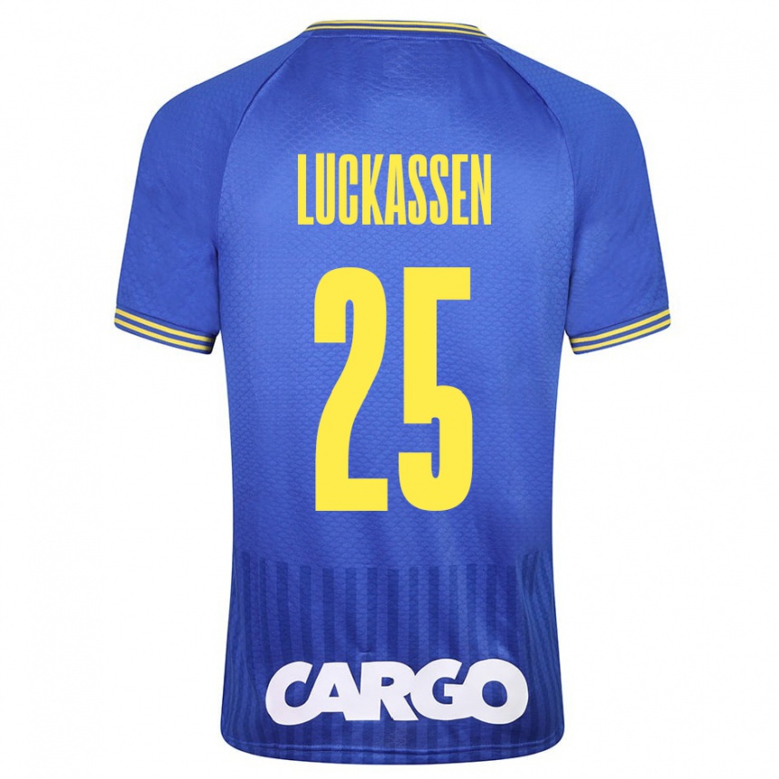 Kids Football Derrick Luckassen #25 White Away Jersey 2024/25 T-Shirt Australia