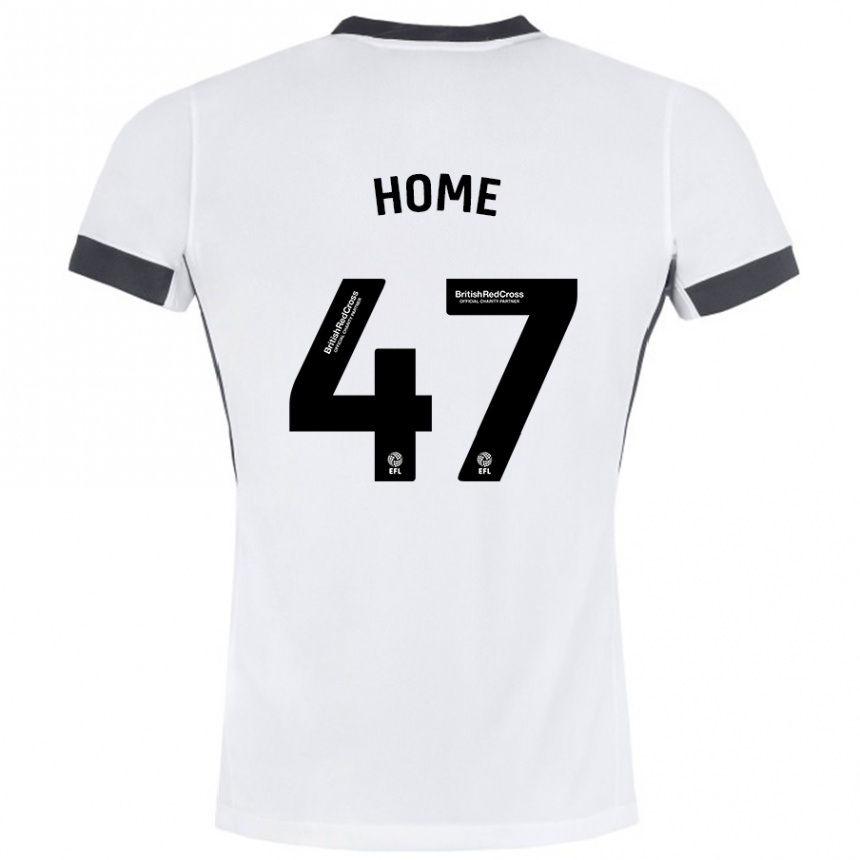 Kids Football Josh Home #47 White Black Away Jersey 2024/25 T-Shirt Australia