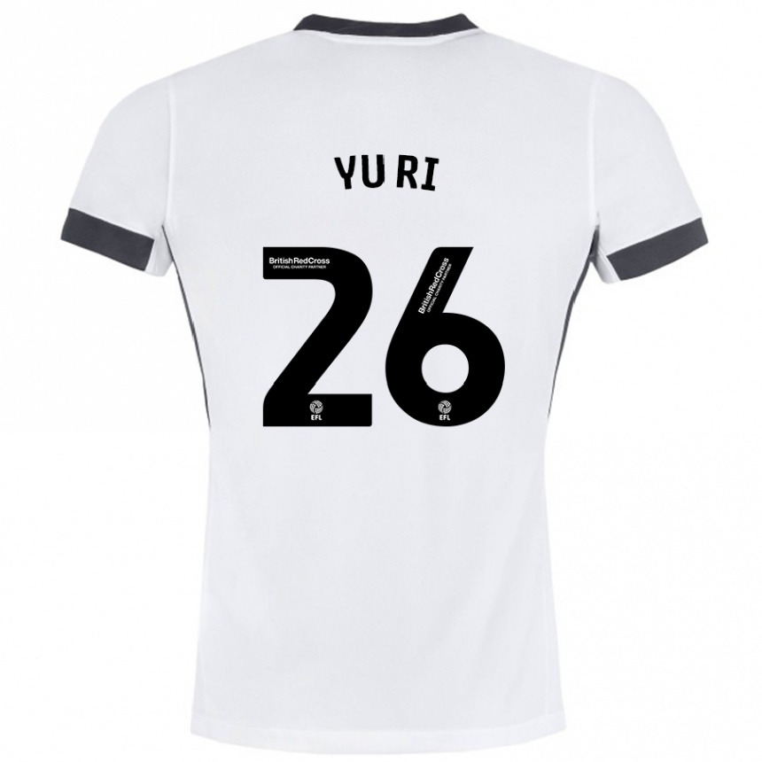 Kids Football Choe Yu-Ri #26 White Black Away Jersey 2024/25 T-Shirt Australia