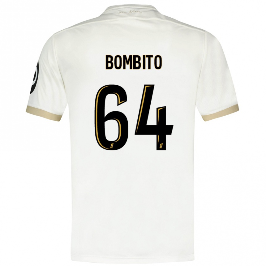 Kids Football Moïse Bombito #64 White Gold Away Jersey 2024/25 T-Shirt Australia