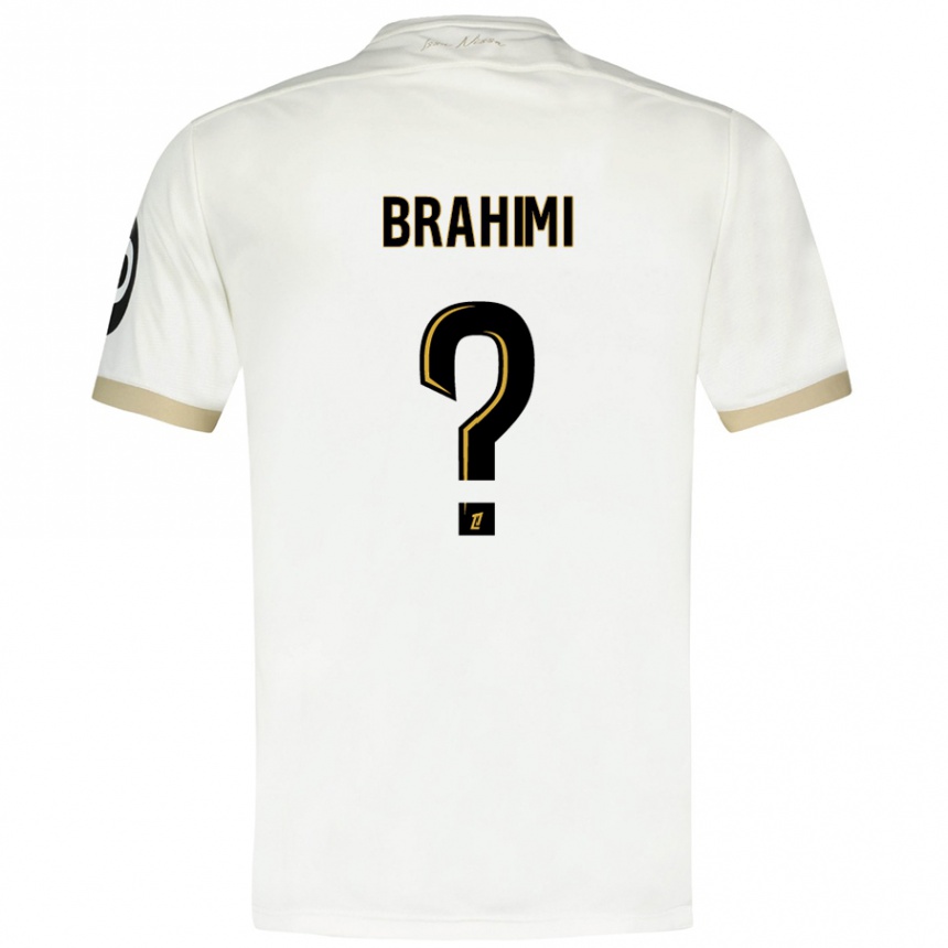 Kids Football Billal Brahimi #0 White Gold Away Jersey 2024/25 T-Shirt Australia