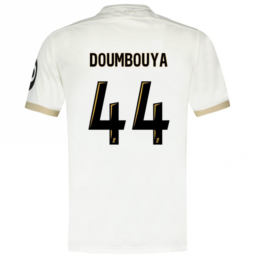 Kids Football Amidou Doumbouya #44 White Gold Away Jersey 2024/25 T-Shirt Australia