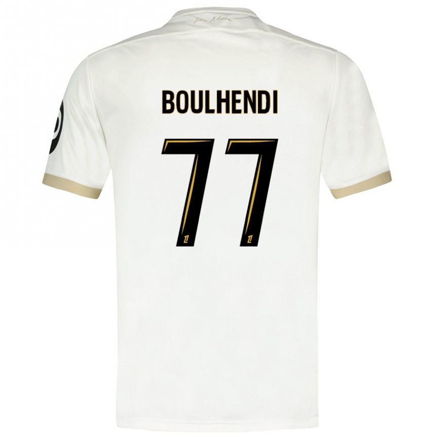 Kids Football Teddy Boulhendi #77 White Gold Away Jersey 2024/25 T-Shirt Australia